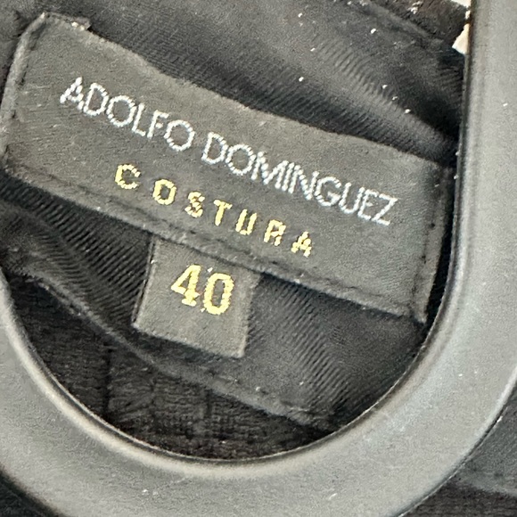 Adolfo Dominguez short vest jacket size 6 tricoloured statement piece 🤍💙🖤 - Picture 9 of 17